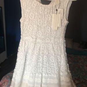 MM Couture, white crochet style, new with tags